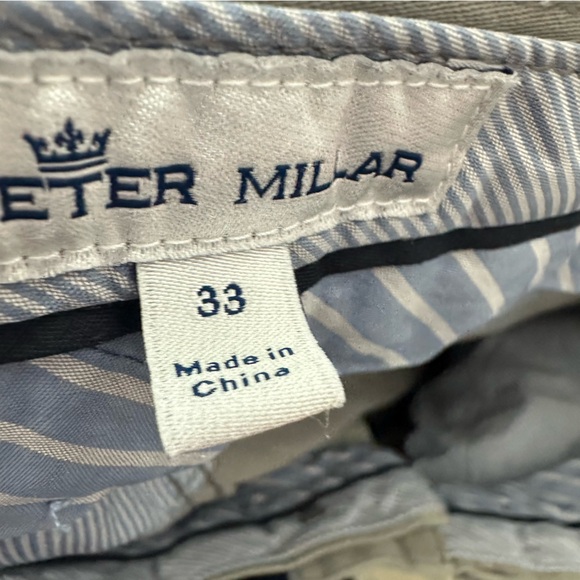 Peter Millar Gray Chino Men’s Pants (33x32) Gray - Picture 5 of 8